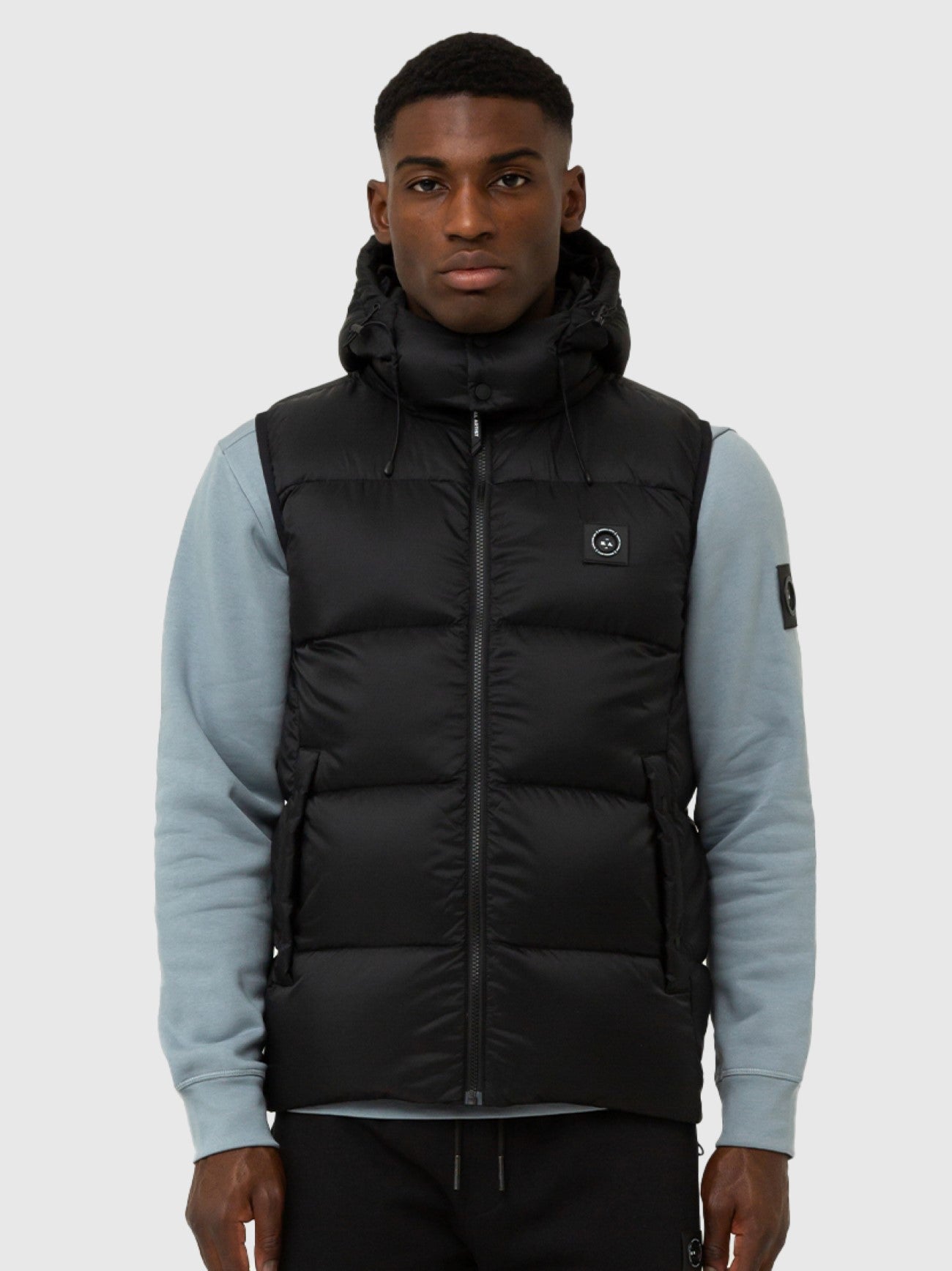 Mens Black Saint Ellias Bubble Vest