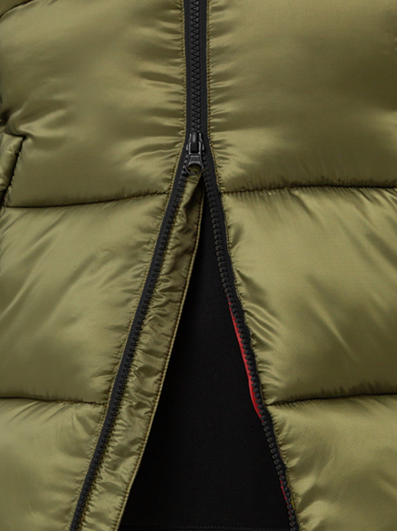 Mens Olive Saint Ellias Bubble Vest