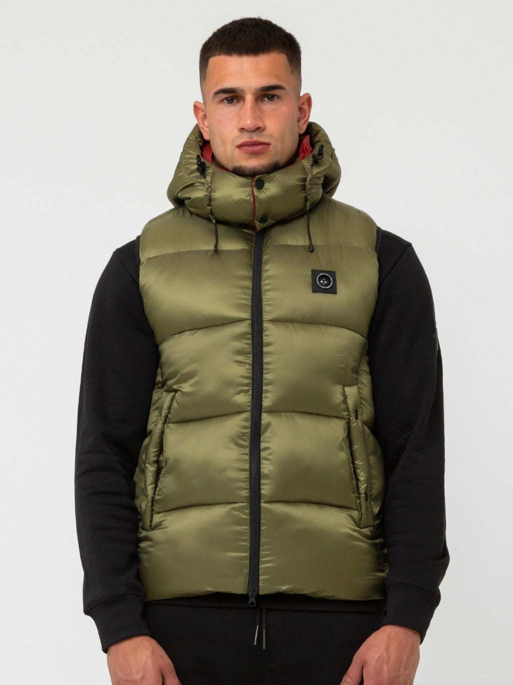 Mens Olive Saint Ellias Bubble Vest
