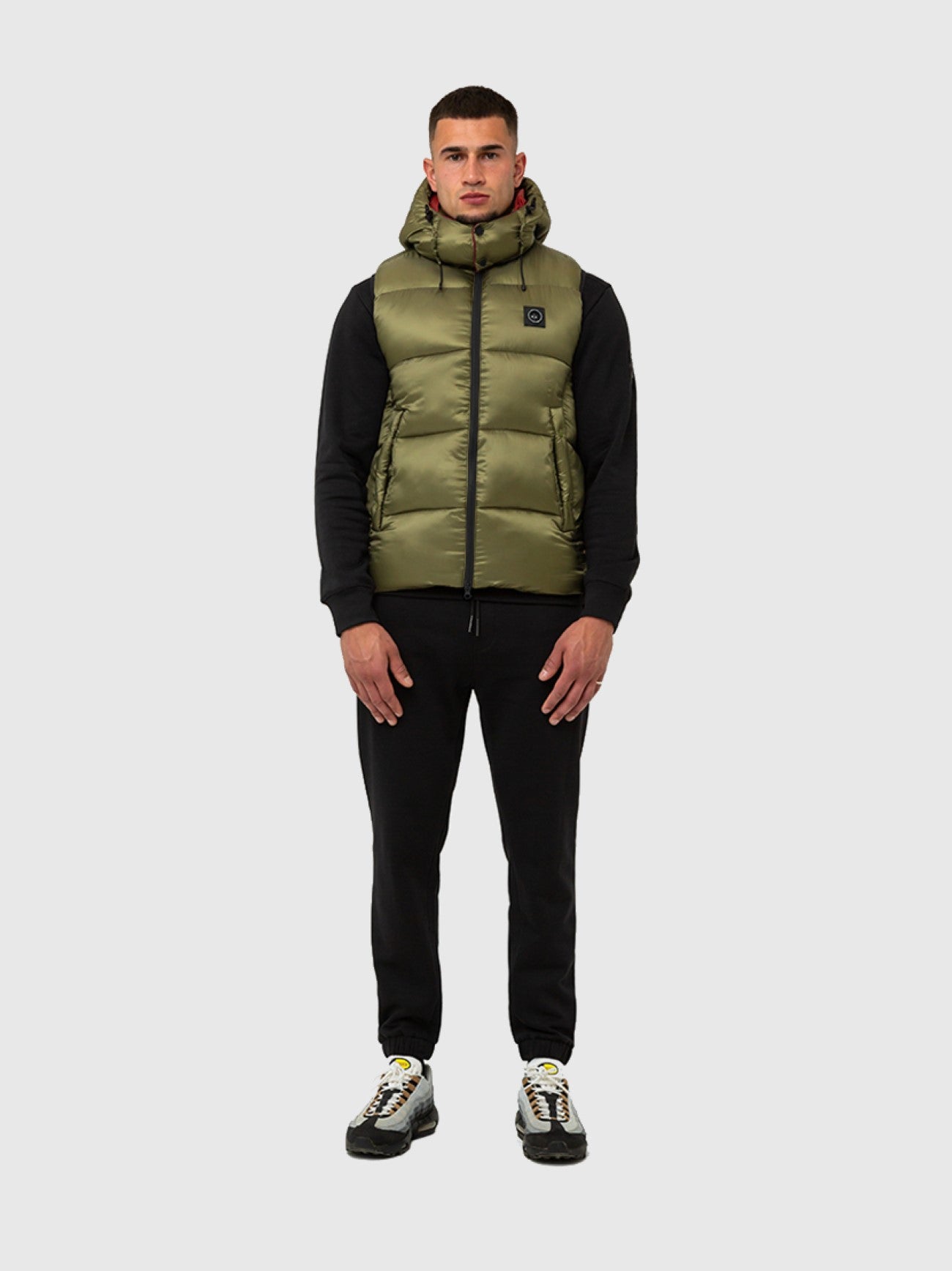 Mens Olive Saint Ellias Bubble Vest