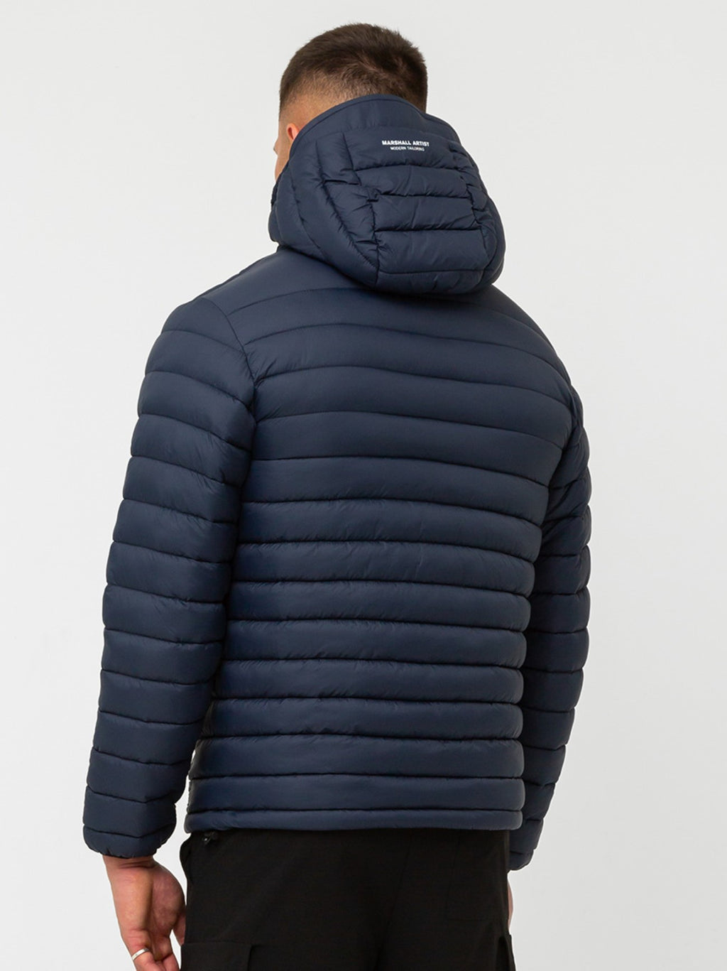 Mens Navy Cascade Bubble Jacket