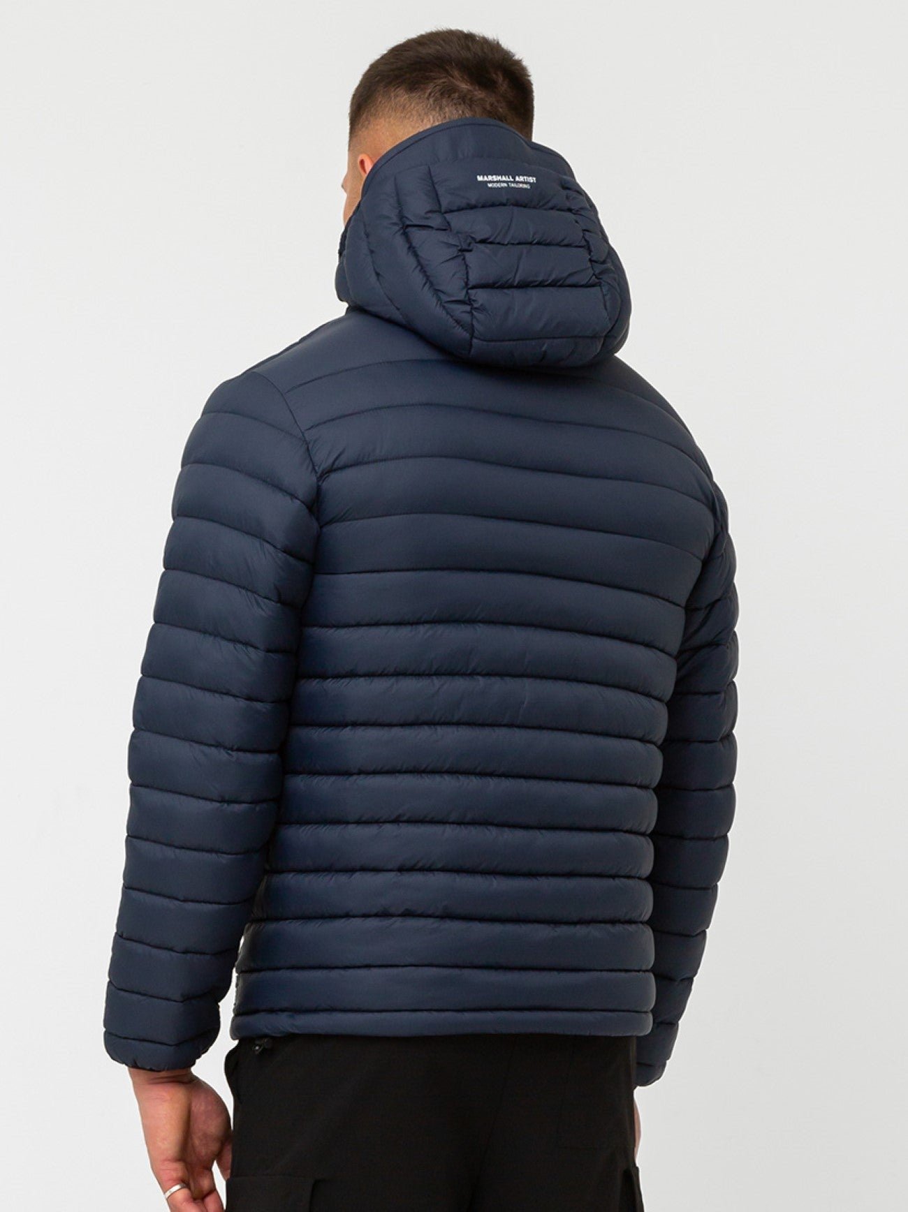 Mens Navy Cascade Bubble Jacket