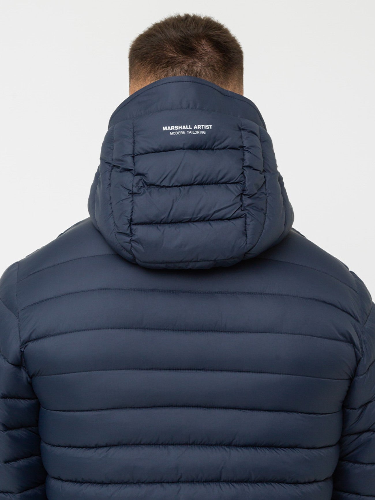 Mens Navy Cascade Bubble Jacket