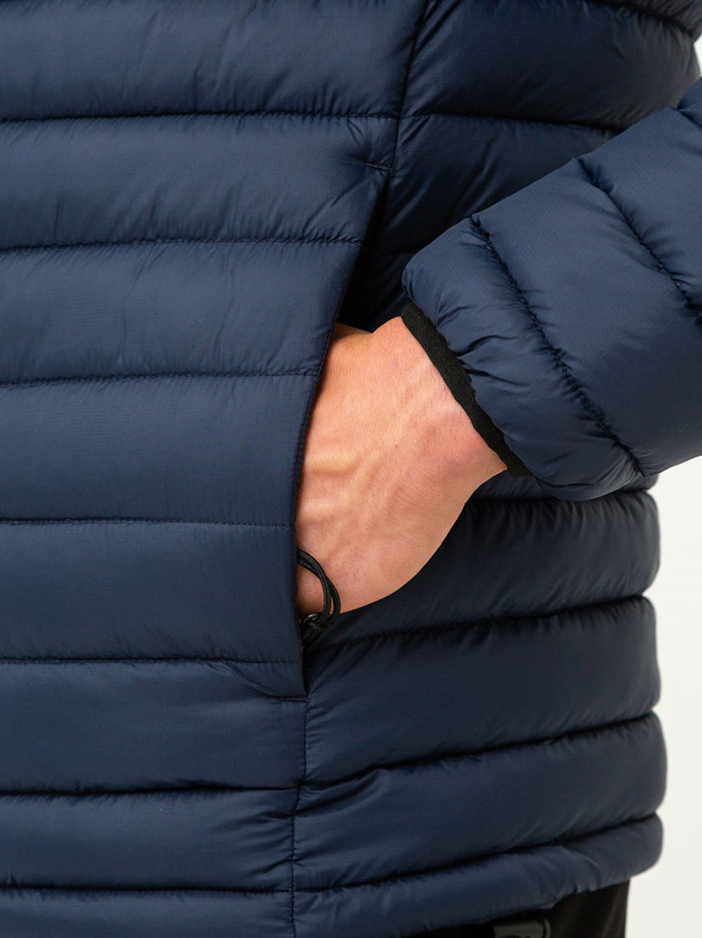 Mens Navy Cascade Bubble Jacket