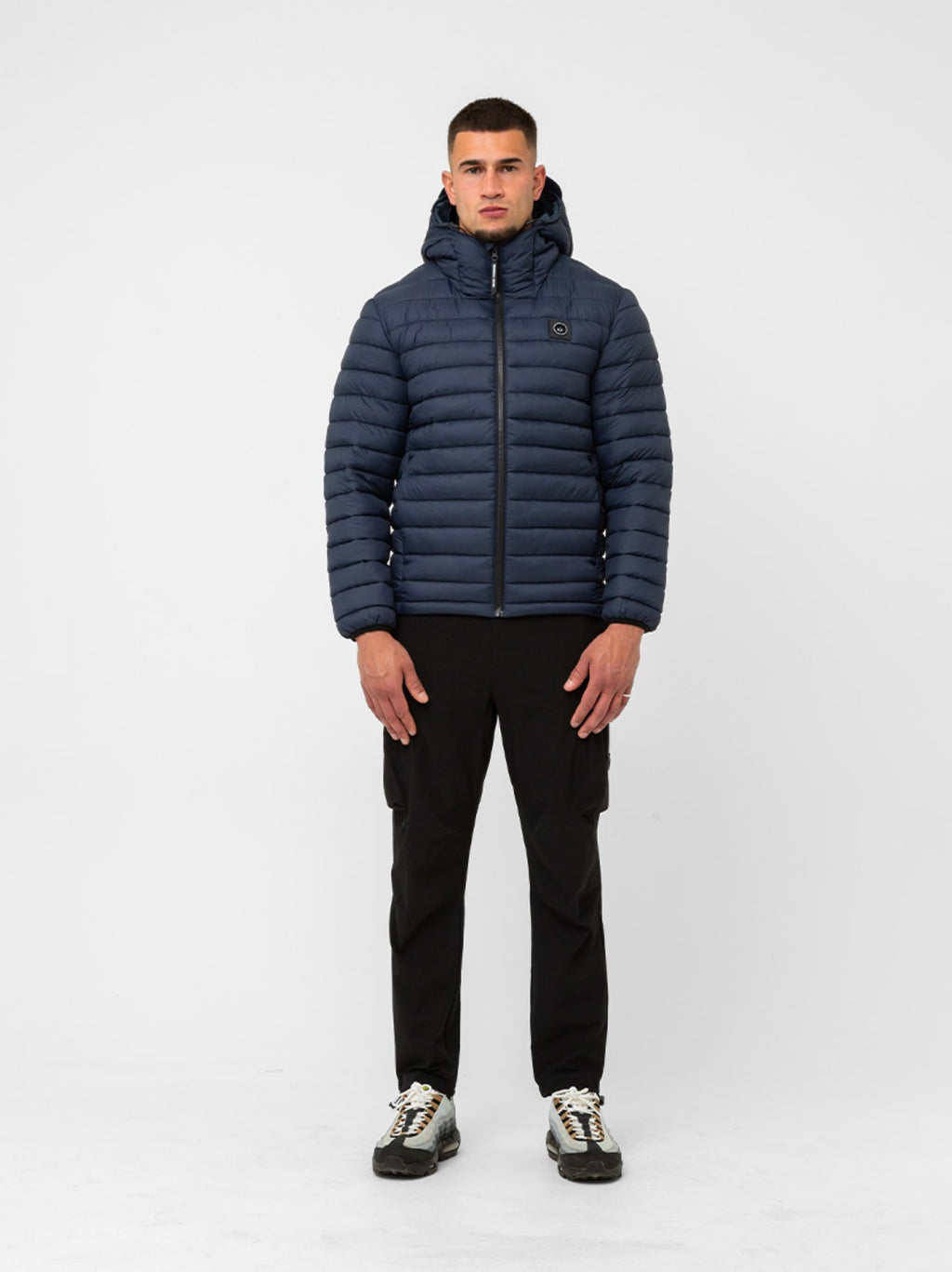 Mens Navy Cascade Bubble Jacket