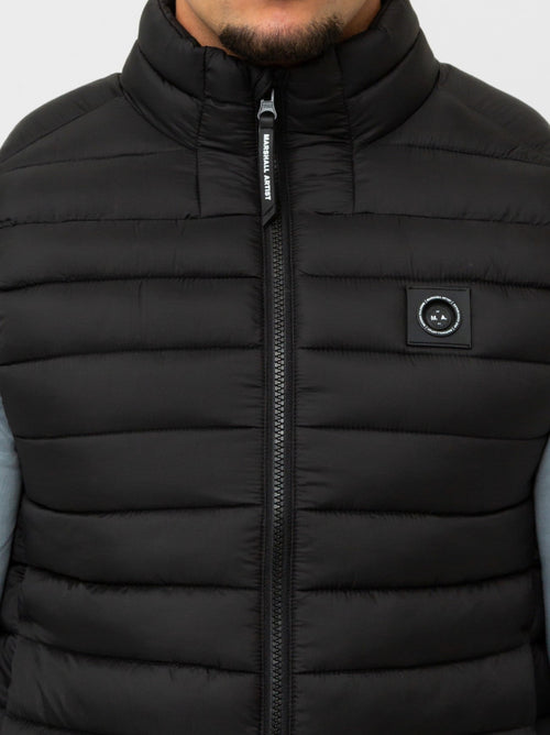Mens Black Wayfarer Gilet