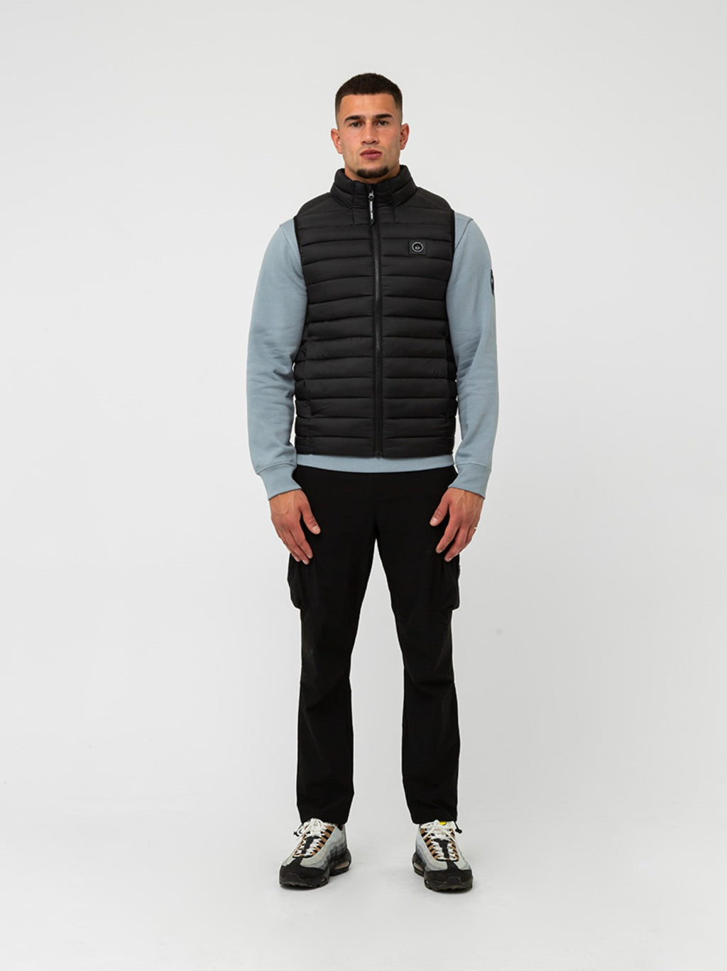 Mens Black Wayfarer Gilet