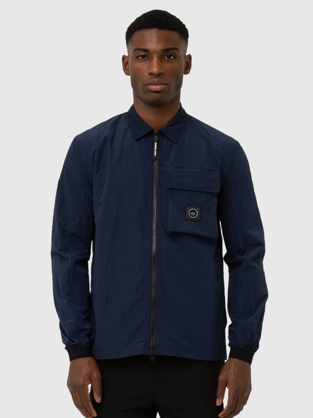 Mens Navy Novado Overshirt