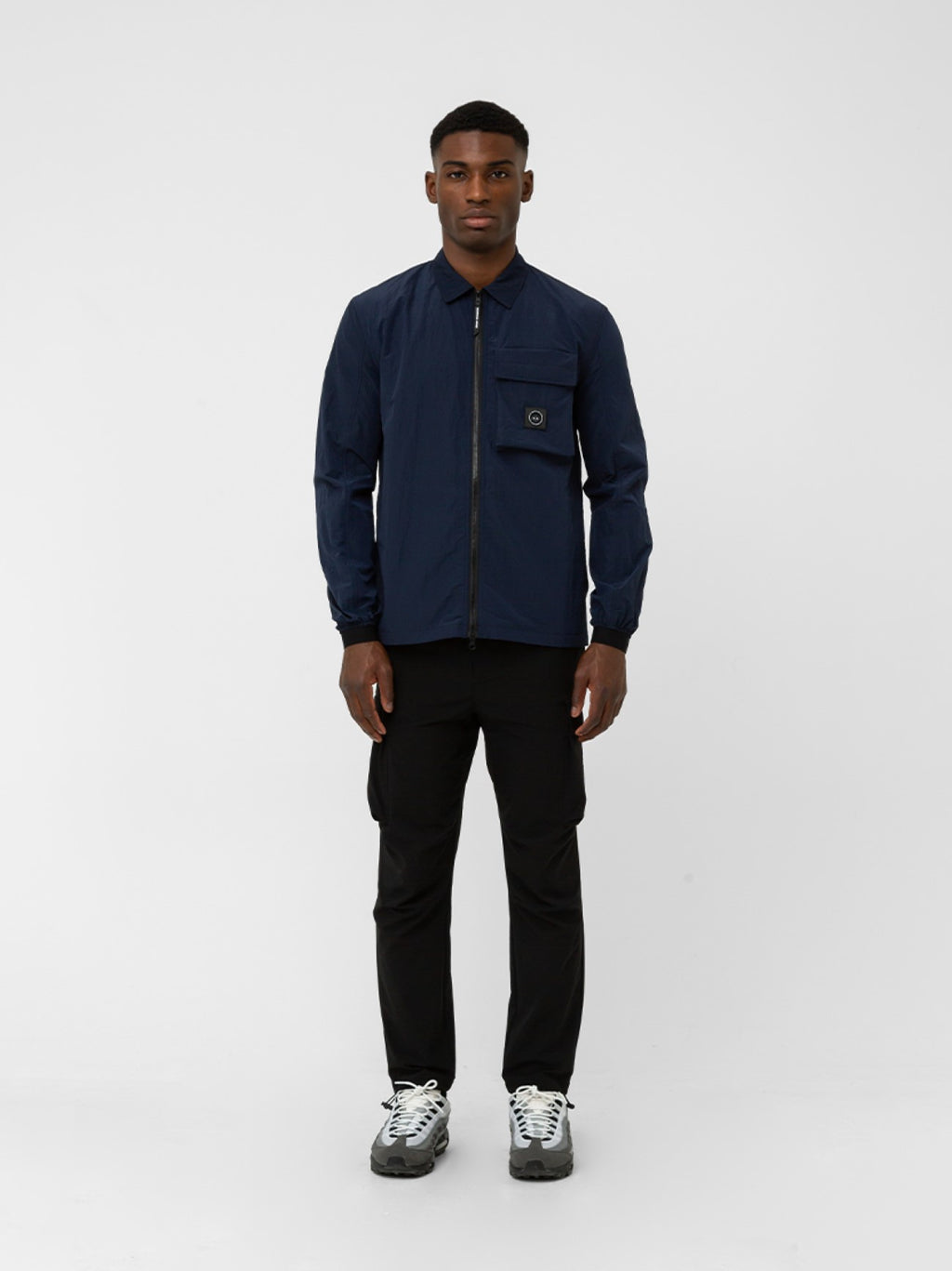 Mens Navy Novado Overshirt