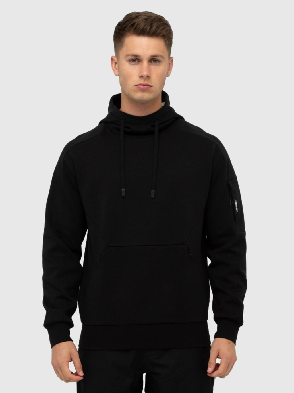 Mens Black Tecnica Hoodie
