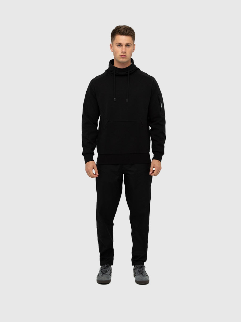 Mens Black Tecnica Hoodie