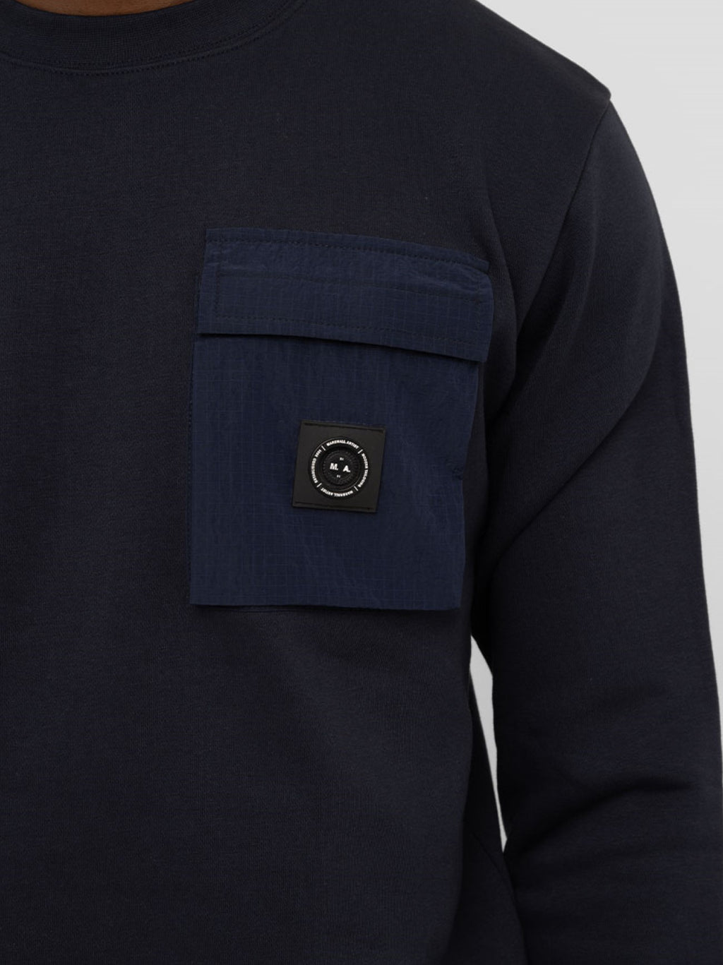 Mens Navy Nevado Crew Neck Sweatshirt