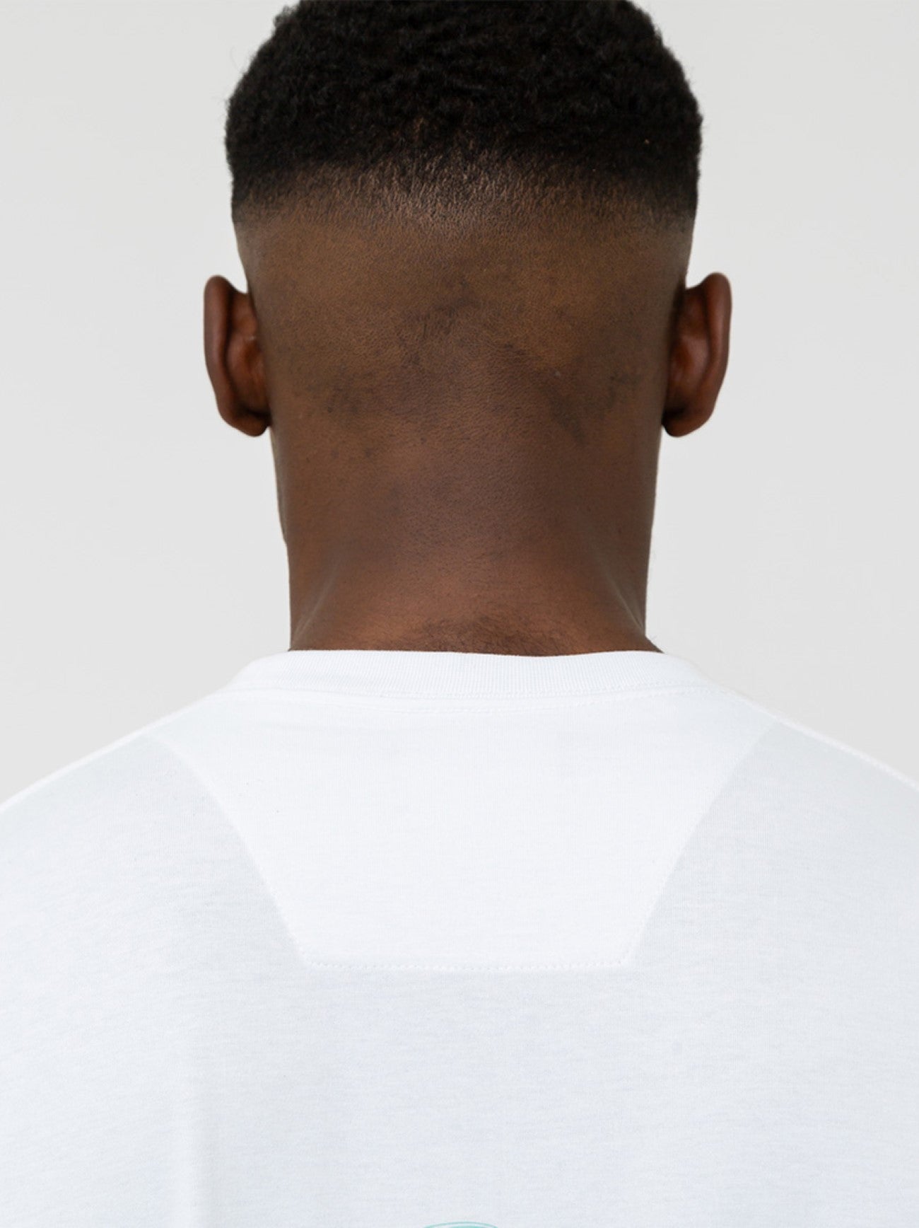 Mens White Carter Check T-Shirt