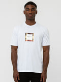 Mens White Carter Check T-Shirt