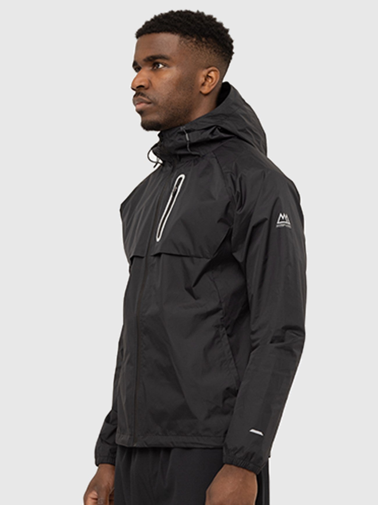 Mens Black Voyage Windbreaker