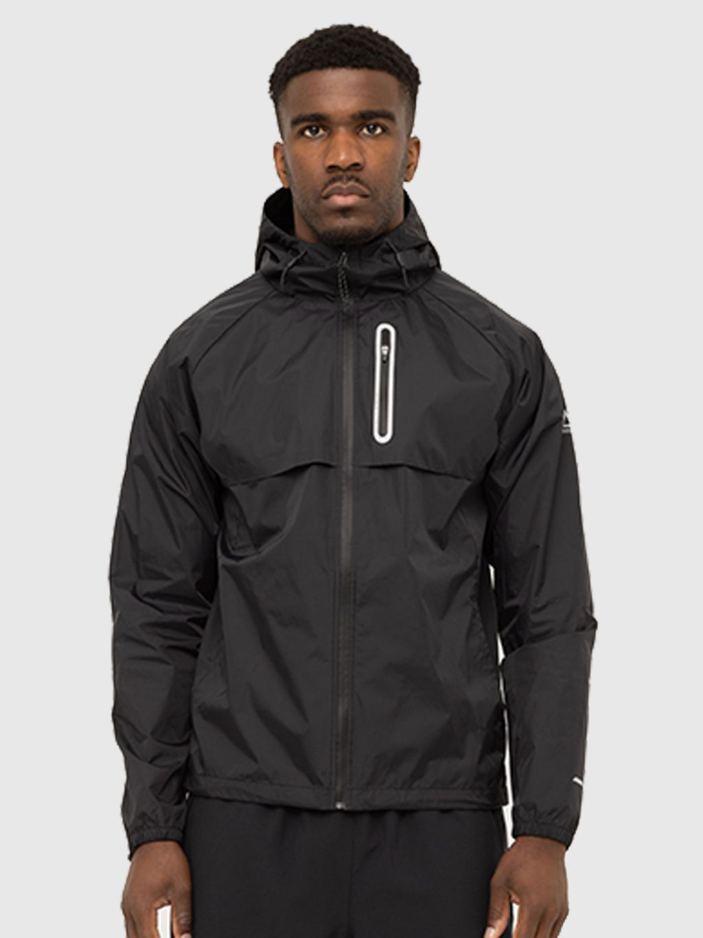 Mens Black Voyage Windbreaker