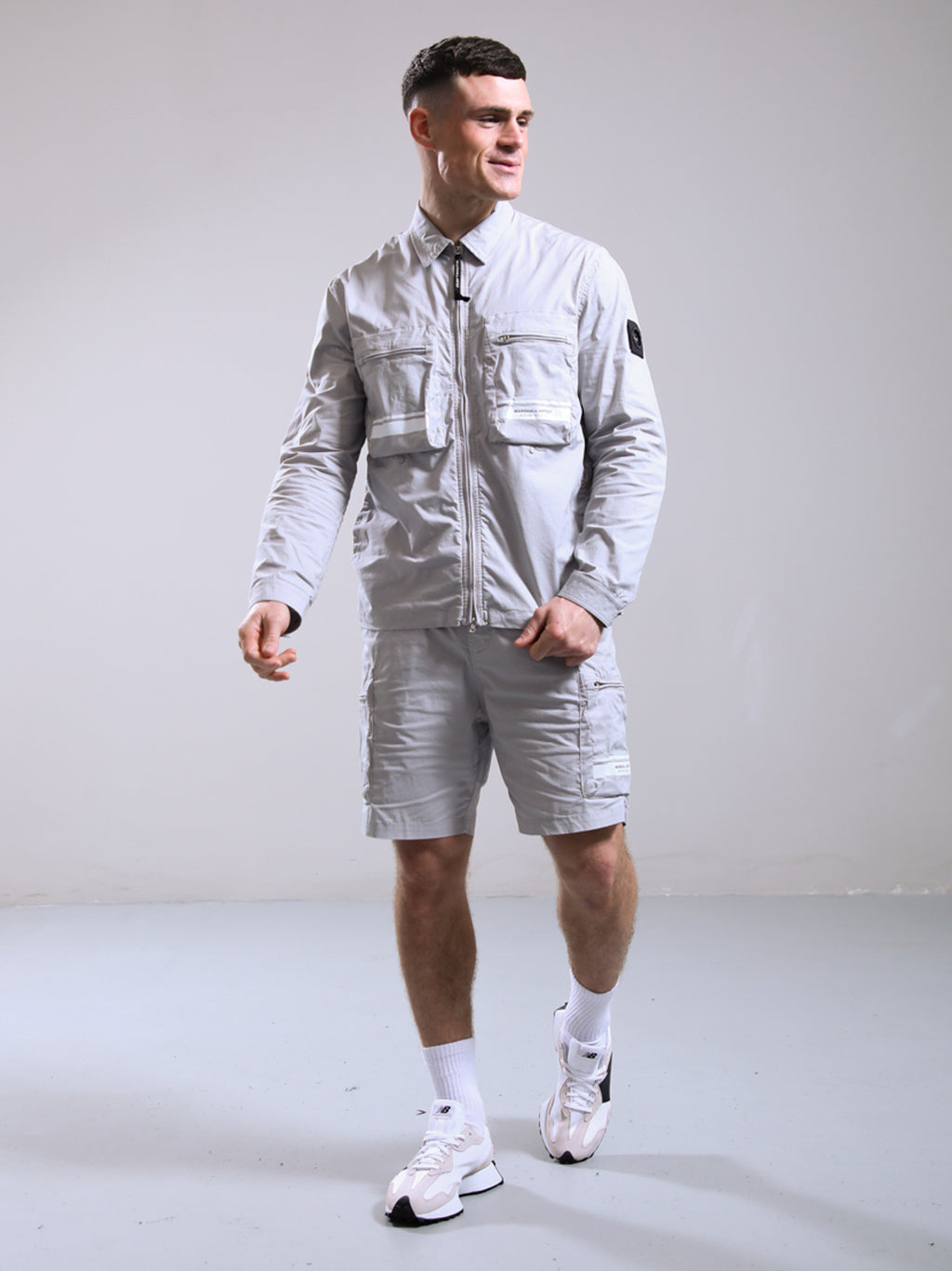 Mens Oceanic Grey Seafield Overshirt