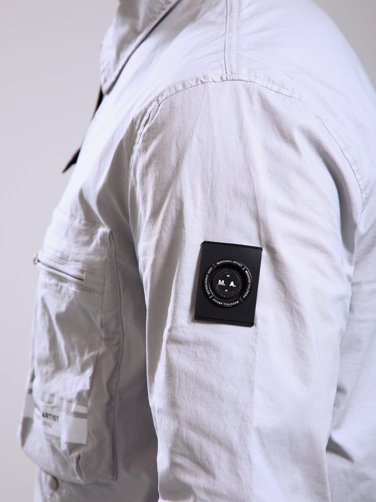 Mens Oceanic Grey Seafield Overshirt