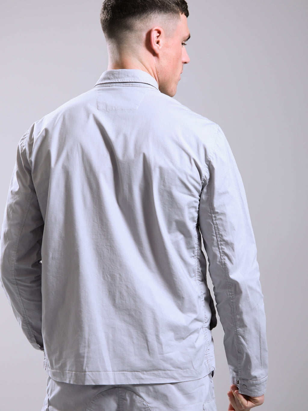 Mens Oceanic Grey Seafield Overshirt