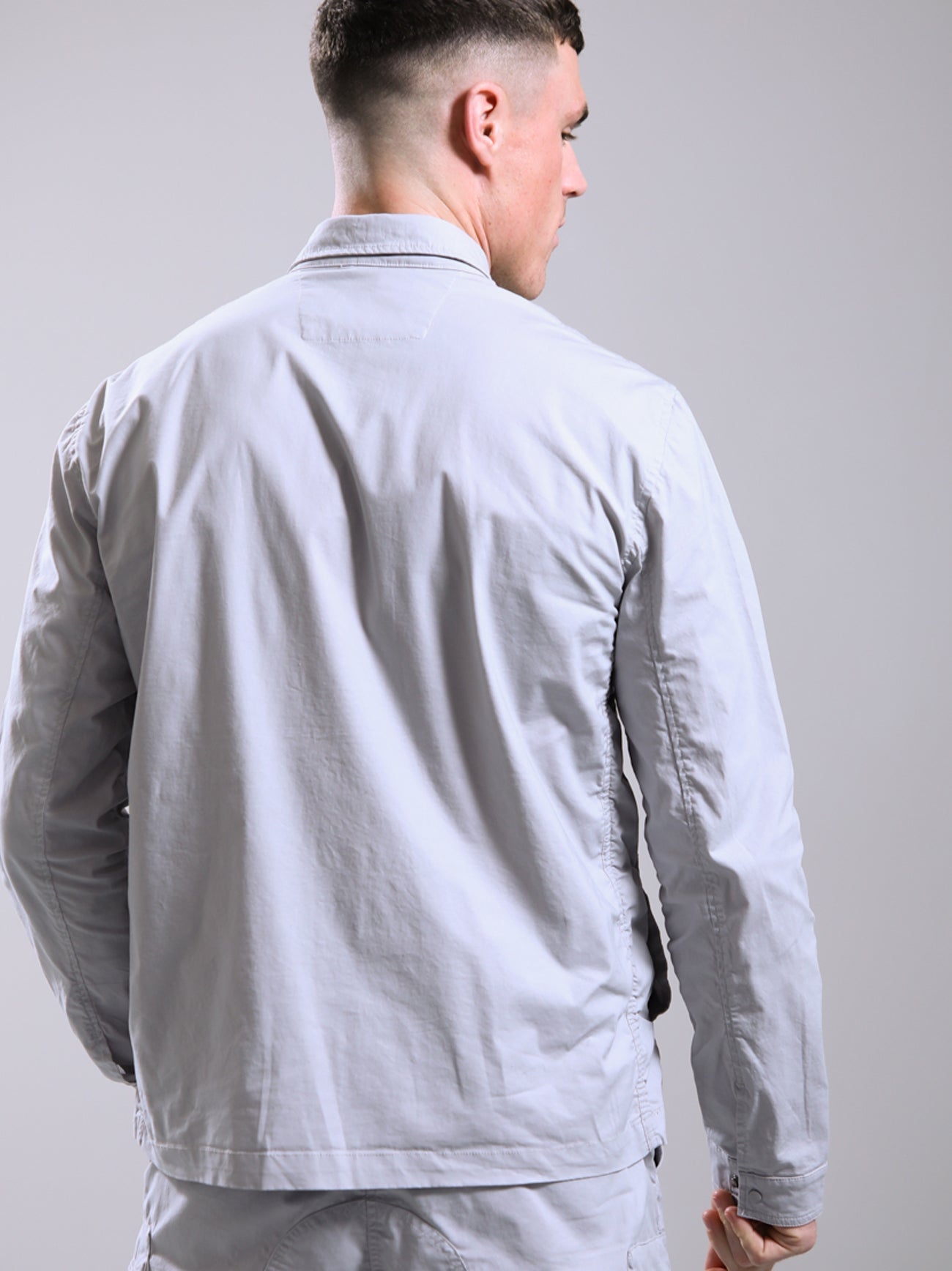 Mens Oceanic Grey Seafield Overshirt