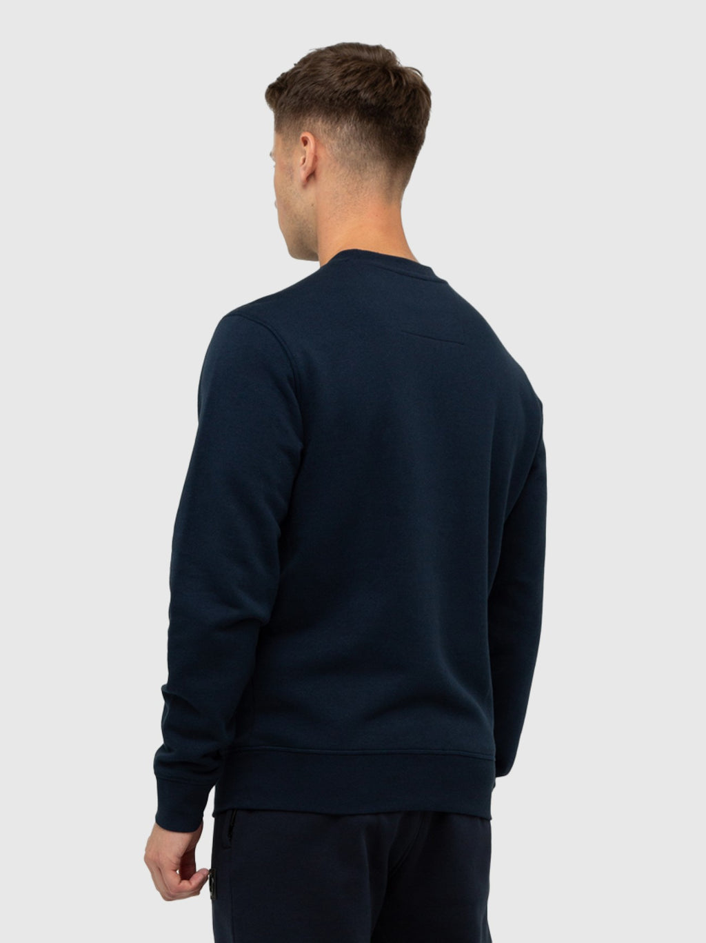 Mens Navy Pezzi Crew Neck Sweatshirt
