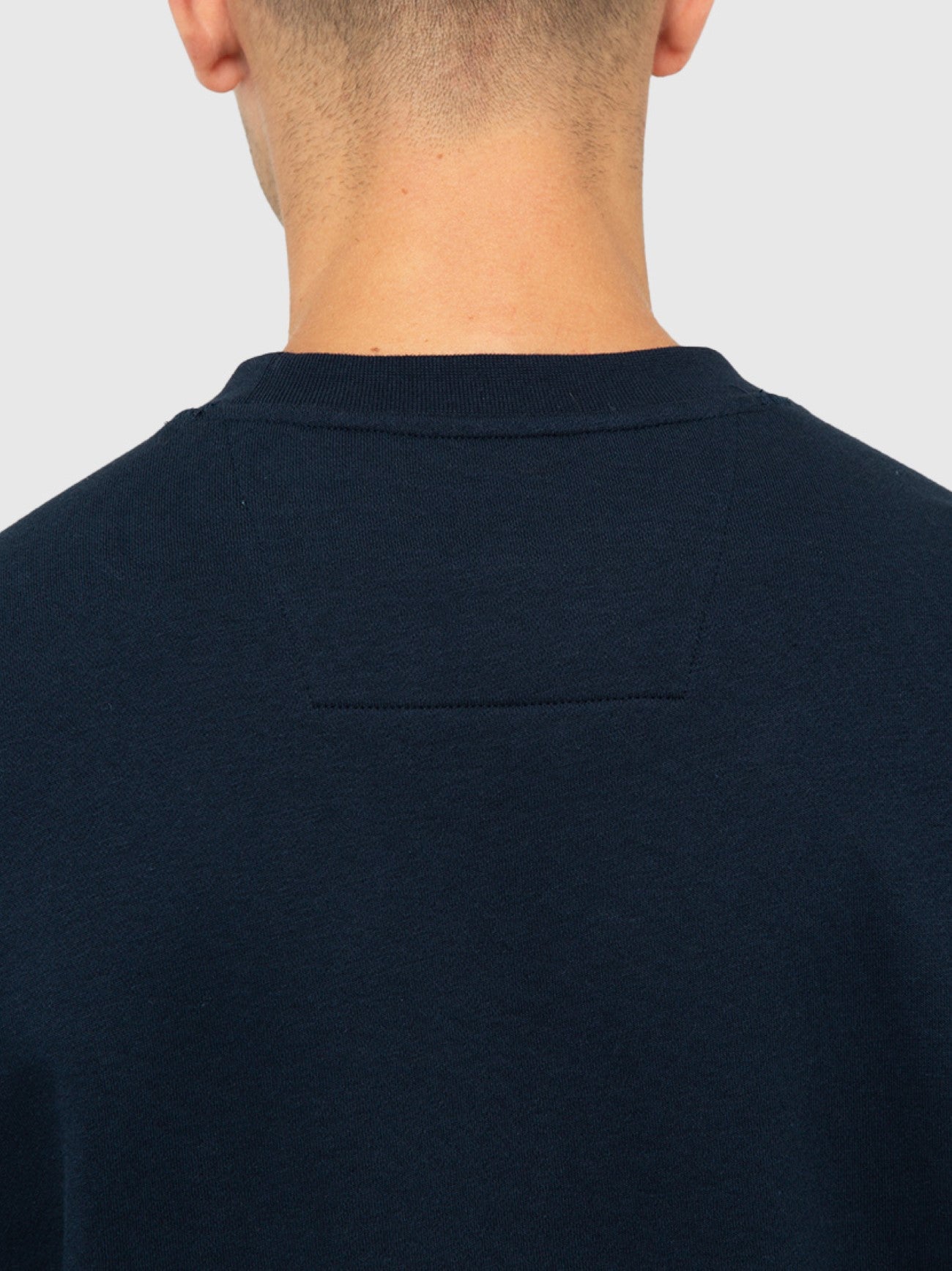 Mens Navy Pezzi Crew Neck Sweatshirt
