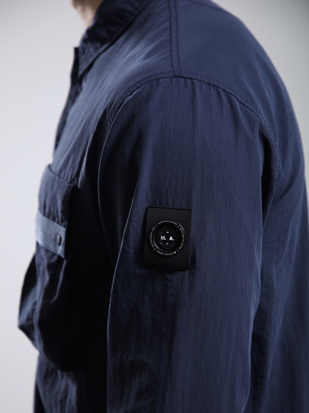 Mens Navy Woodvale Overshirt