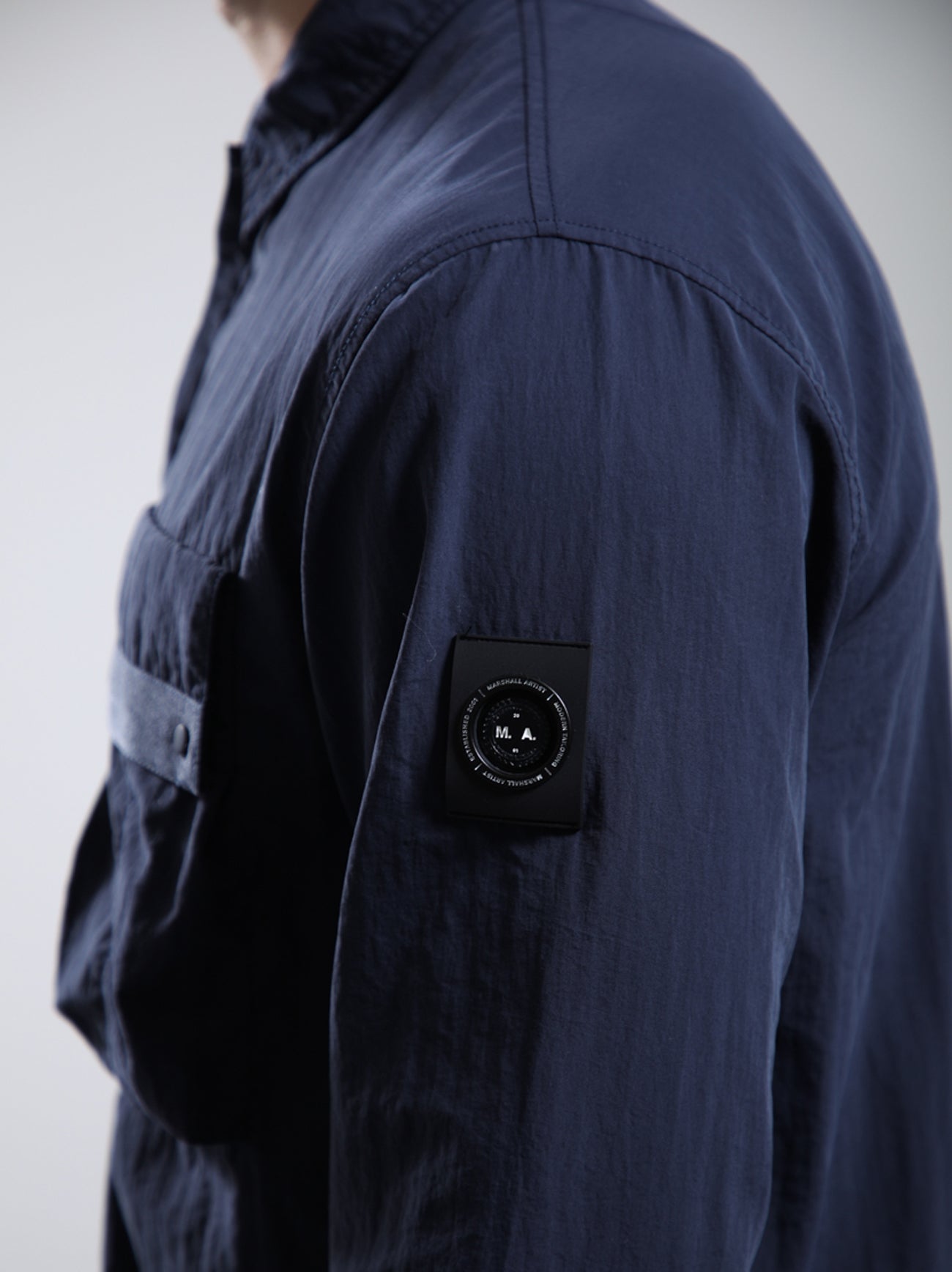 Mens Navy Woodvale Overshirt