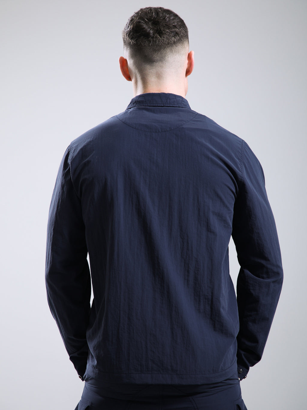 Mens Navy Woodvale Overshirt