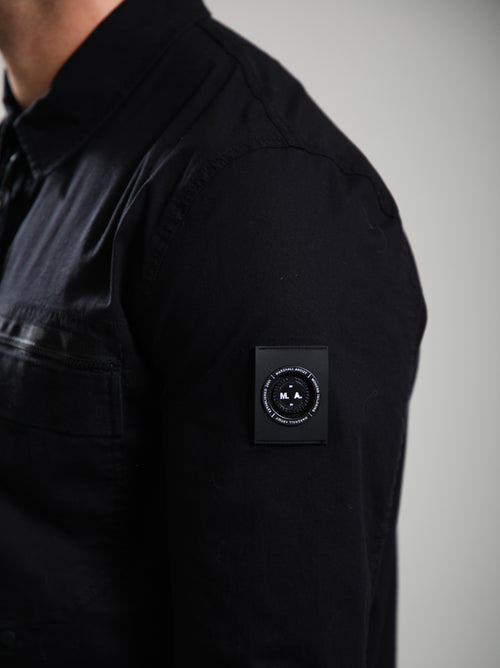 Mens Black Vanguard Overshirt