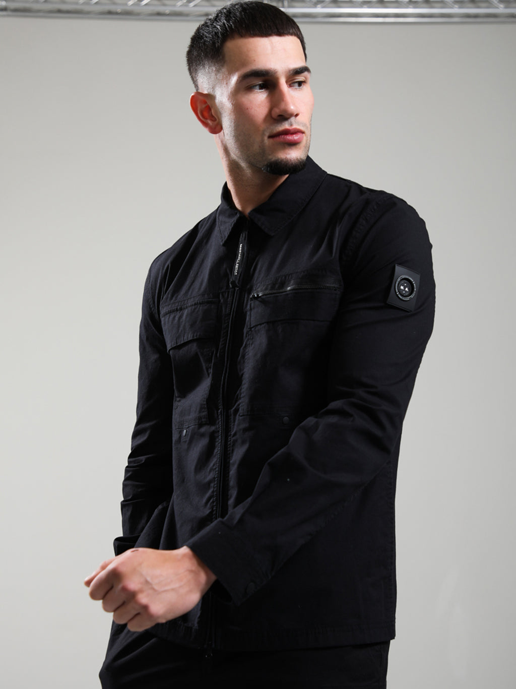Mens Black Vanguard Overshirt