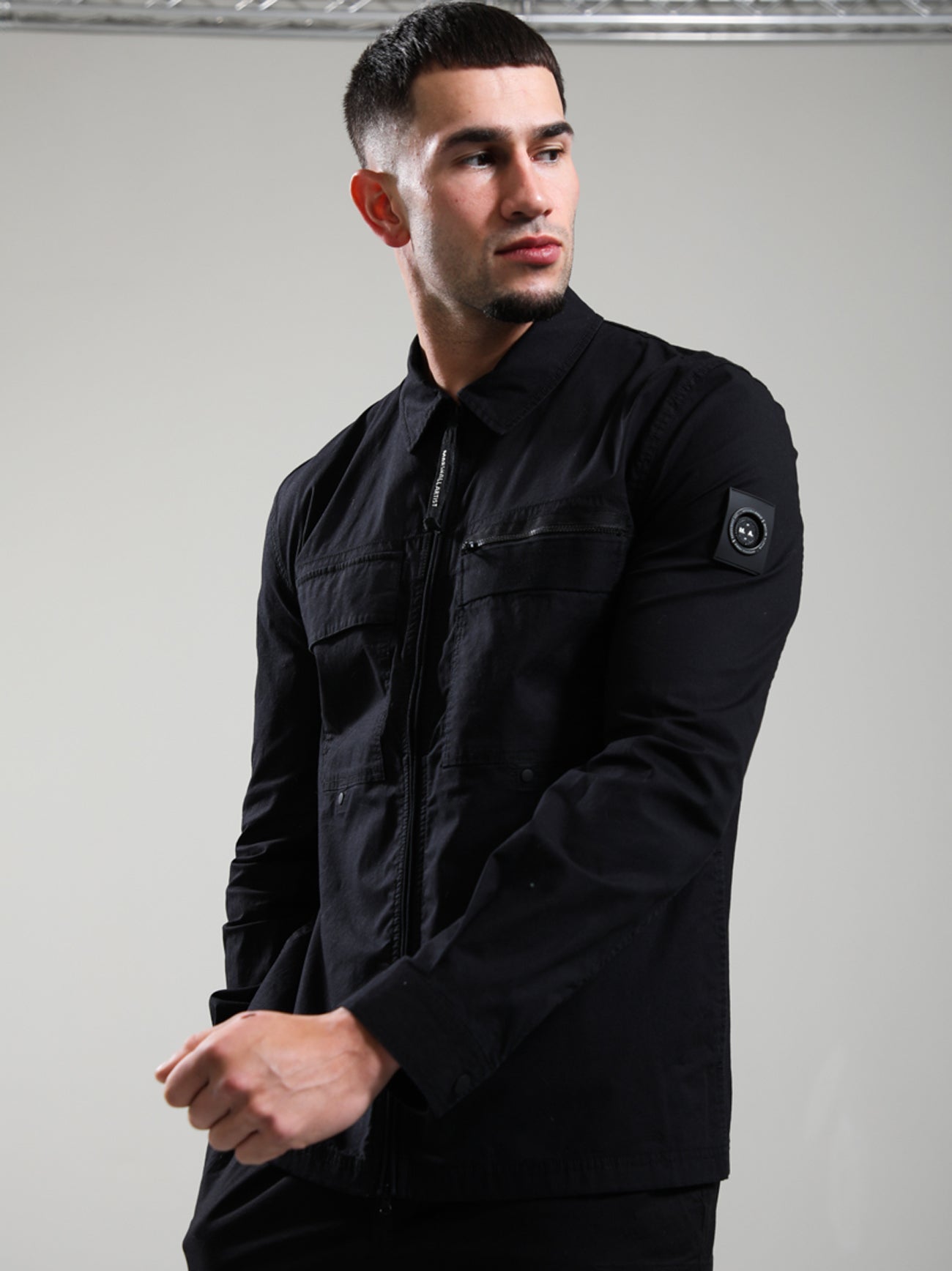 Mens Black Vanguard Overshirt