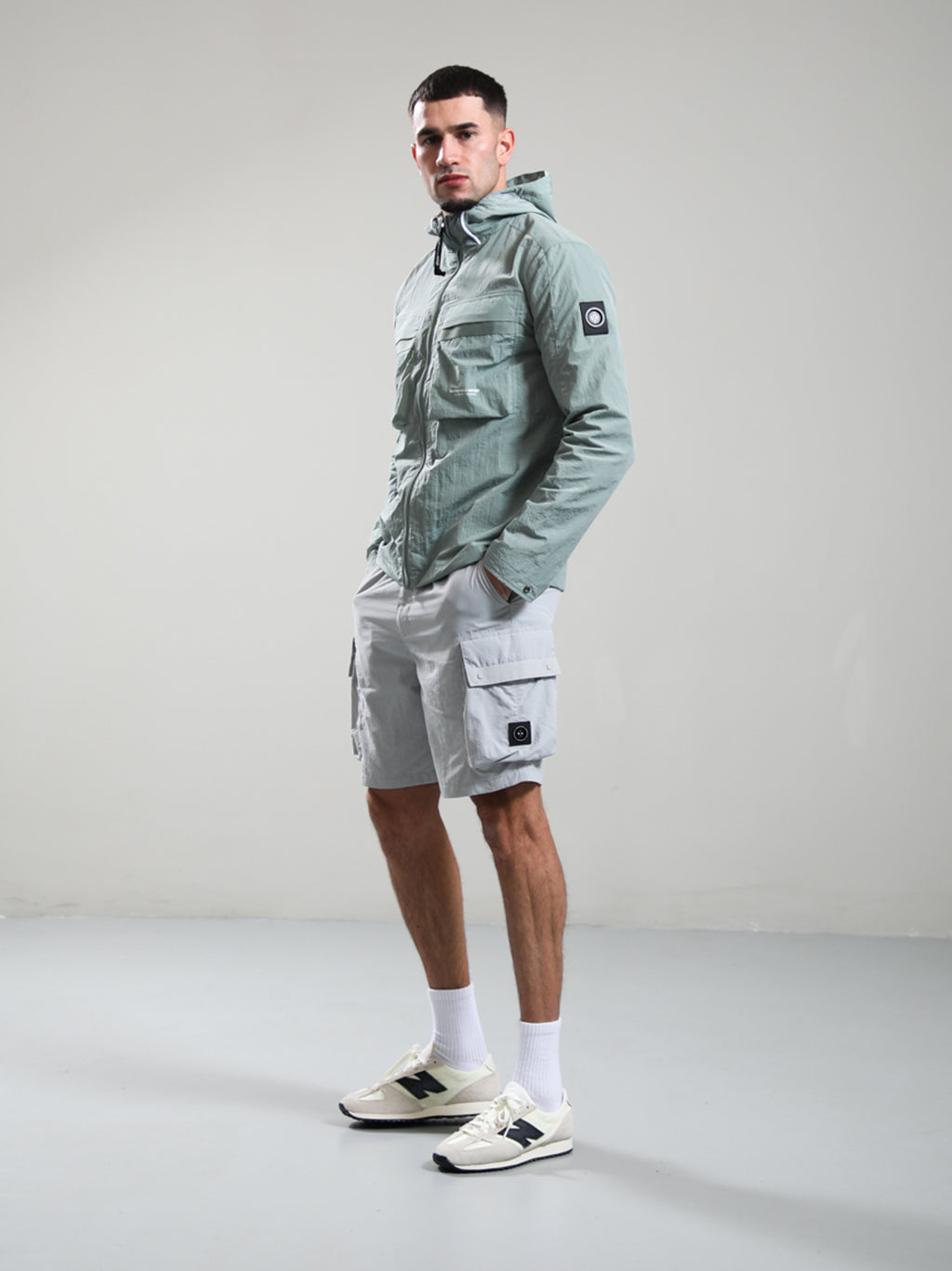 Mens Oceanic Grey Woodvale Cargo Short
