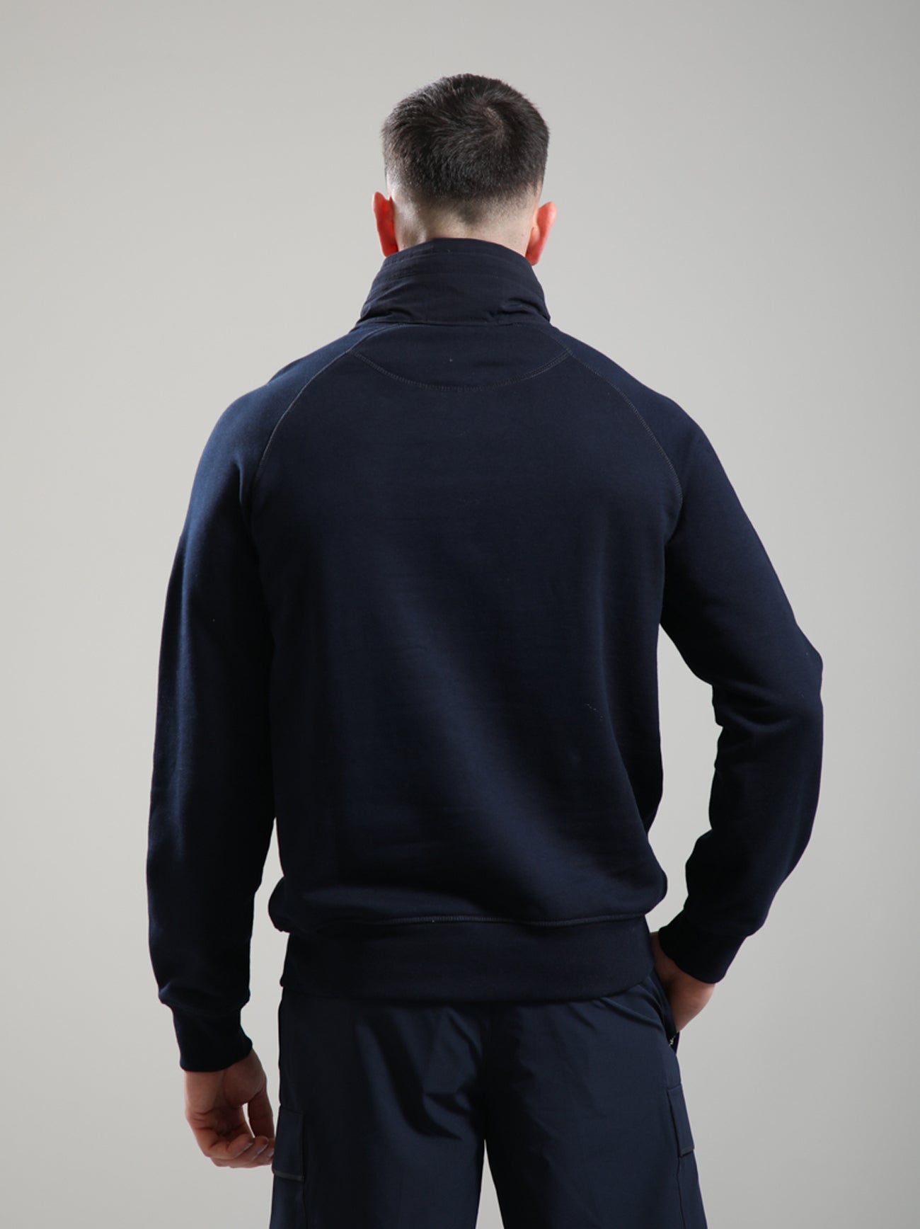 Mens Navy Stanford Quarter Zip Hoodie