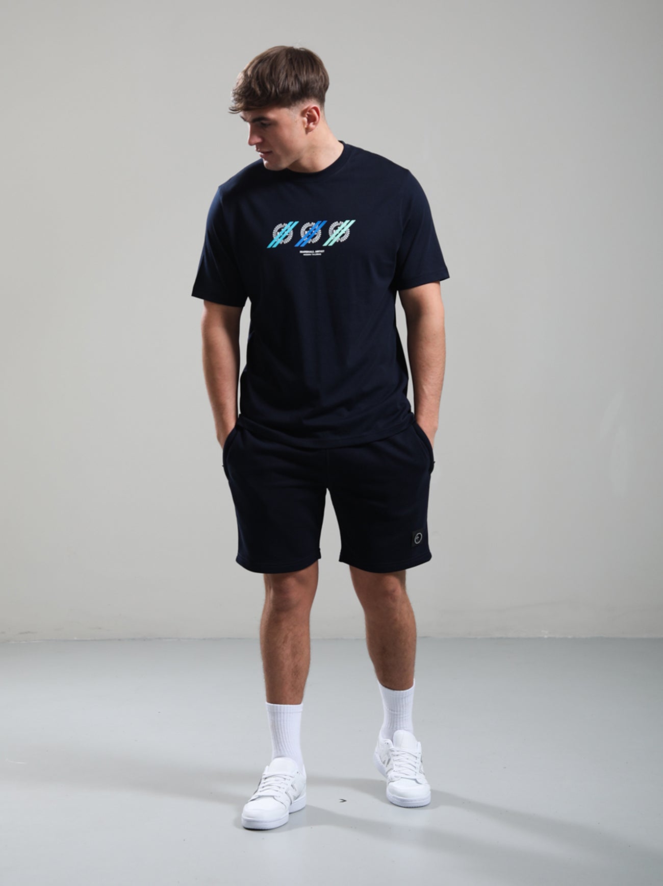 Mens Navy Treble T-Shirt