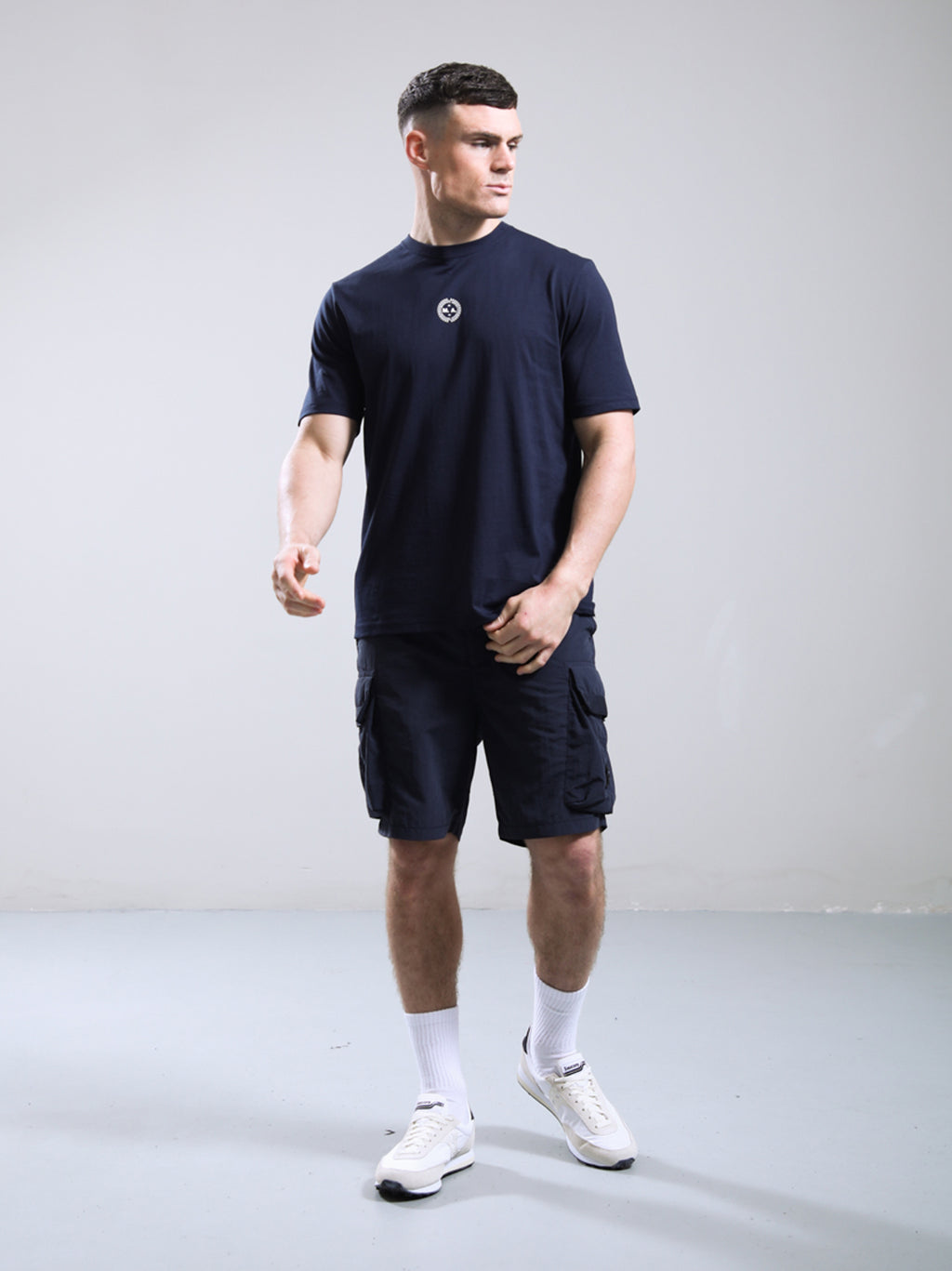 Mens Navy World In Motion T-Shirt