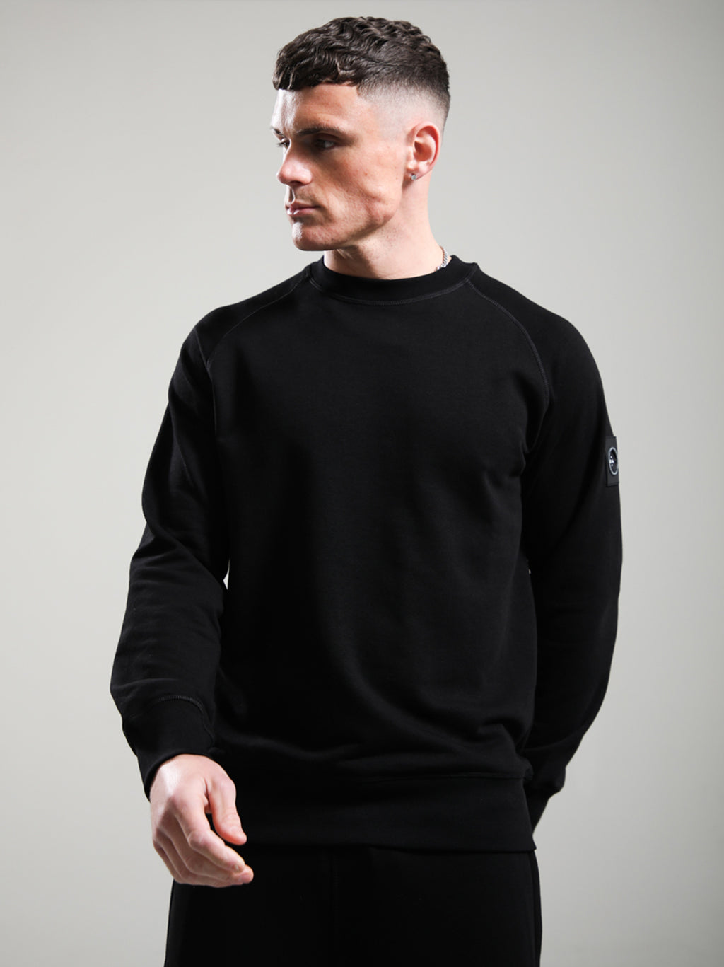 Mens Black Siren Crewneck Sweatshirt