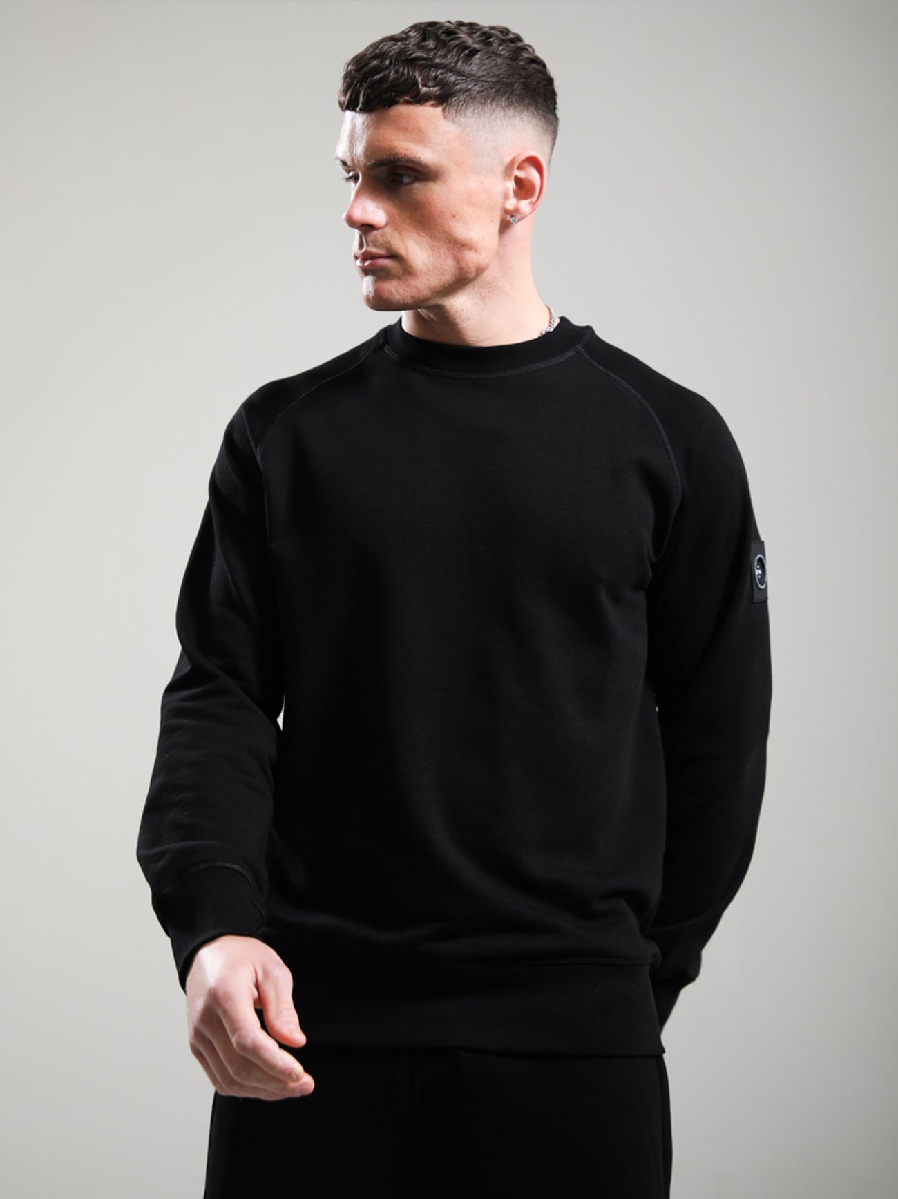 Mens Black Siren Crewneck Sweatshirt