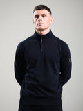 Mens Navy Siren Quarter Zip Sweatshirt