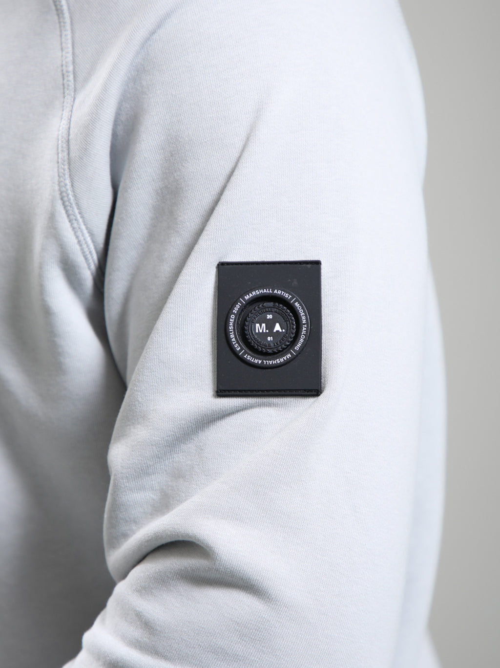 Mens Oceanic Grey Siren Full Zip Hoodie