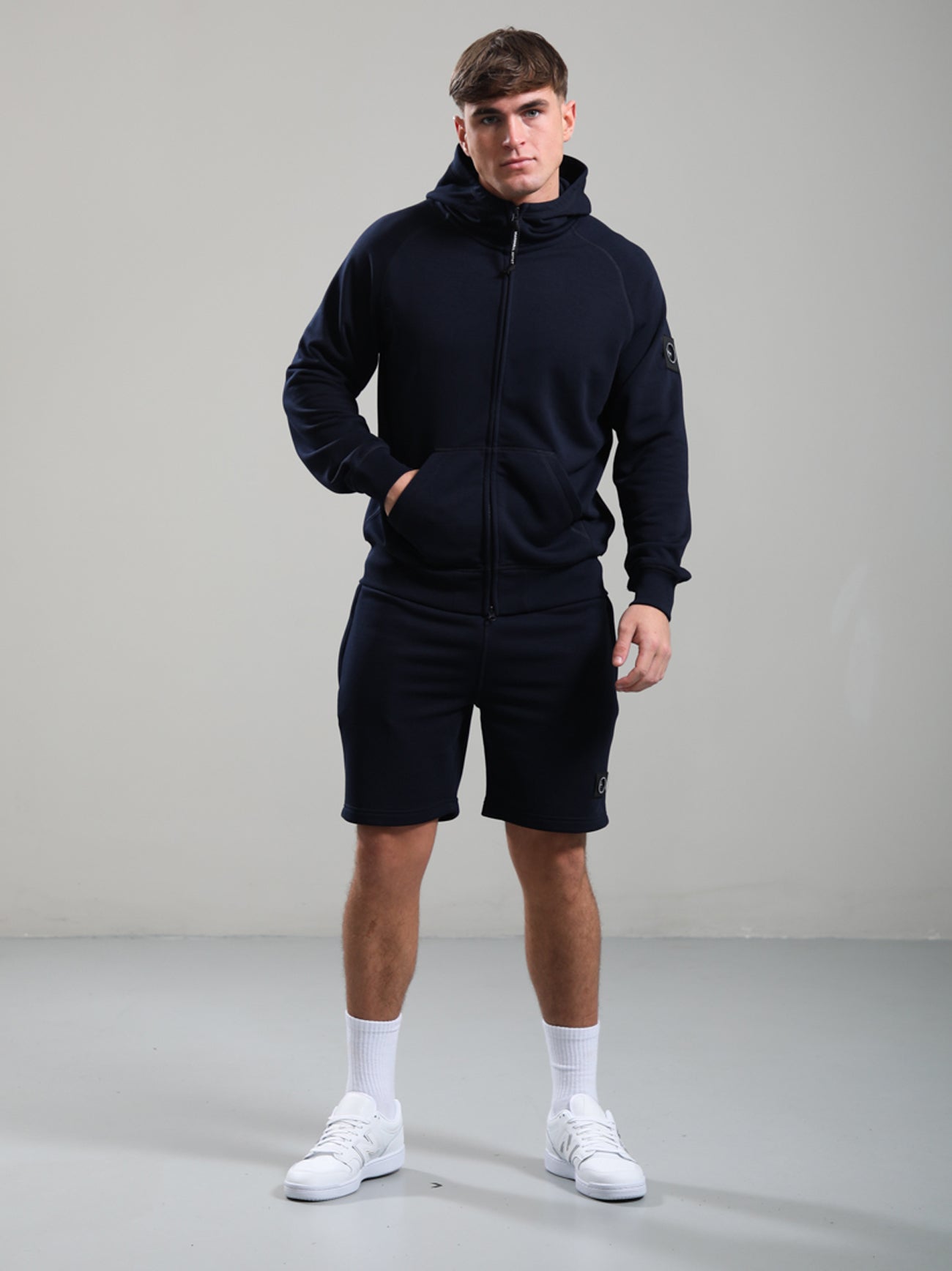 Mens Navy Siren Full Zip Hoodie