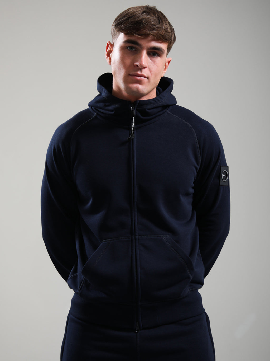 Mens Navy Siren Full Zip Hoodie