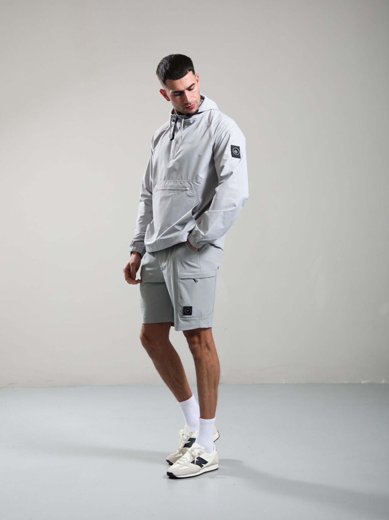 Mens Oceanic Grey Prenton Quarter Zip Jacket