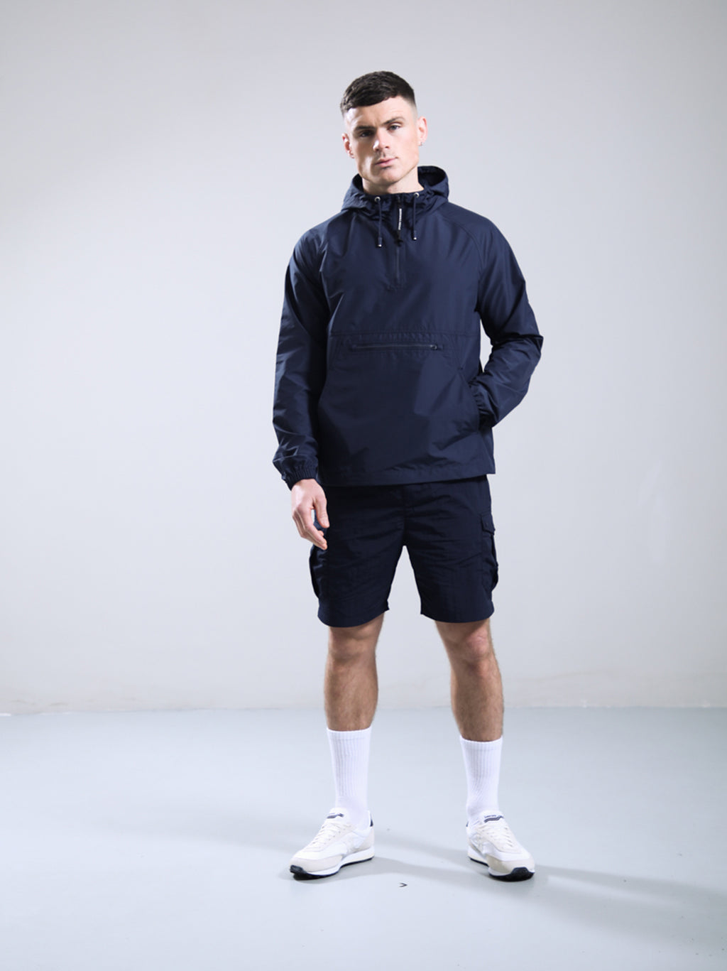 Mens Navy Prenton Quarter Zip Jacket