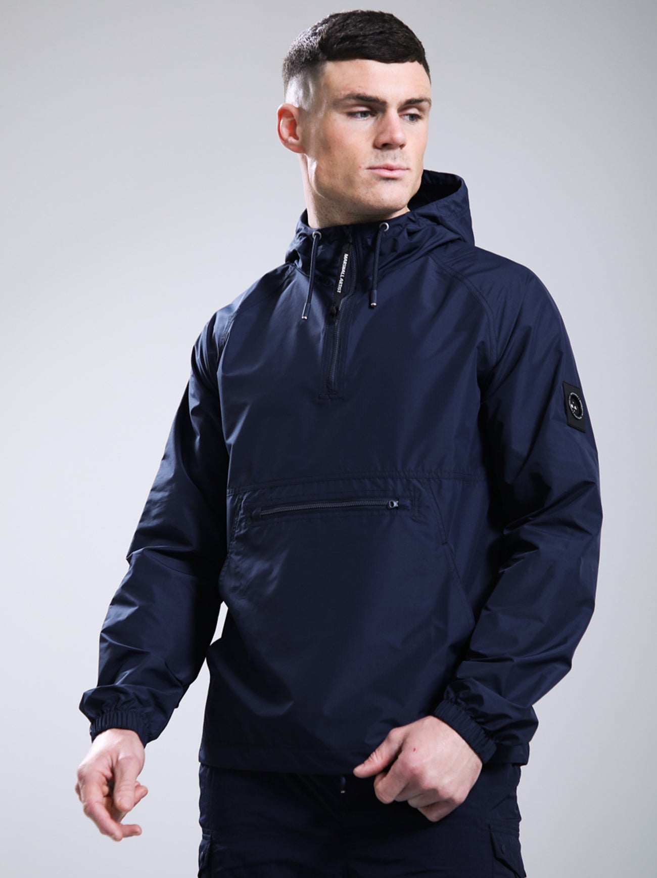 Mens Navy Prenton Quarter Zip Jacket