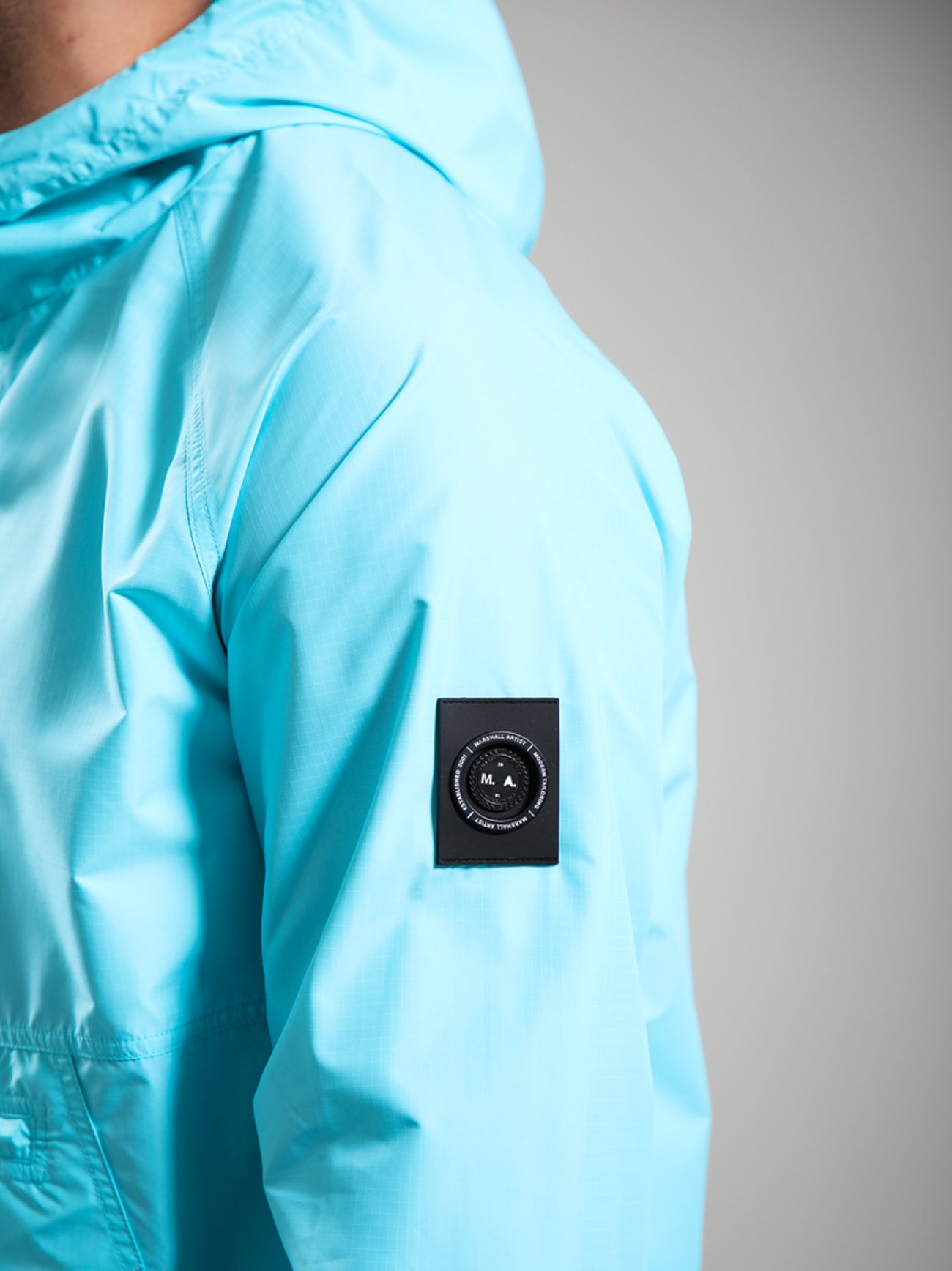 Mens Cyan Prenton Quarter Zip Jacket