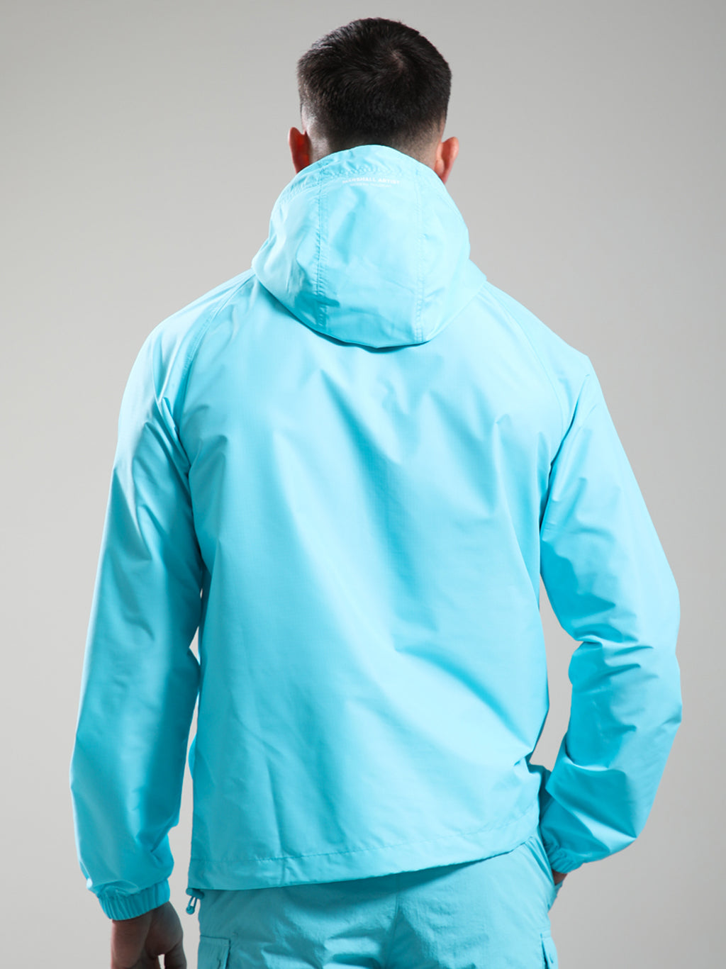 Mens Cyan Prenton Quarter Zip Jacket