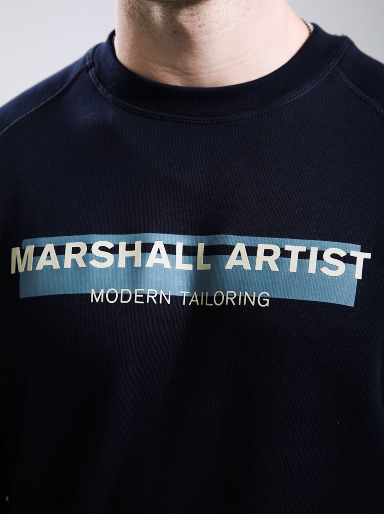 Mens Navy Seafield Crewneck Sweatshirt