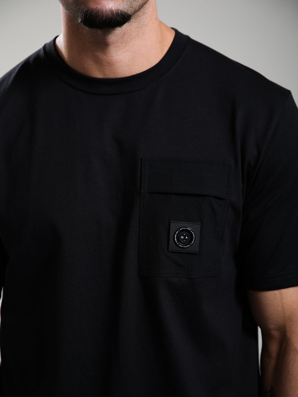 Mens Black Kyoto Pocket T-Shirt