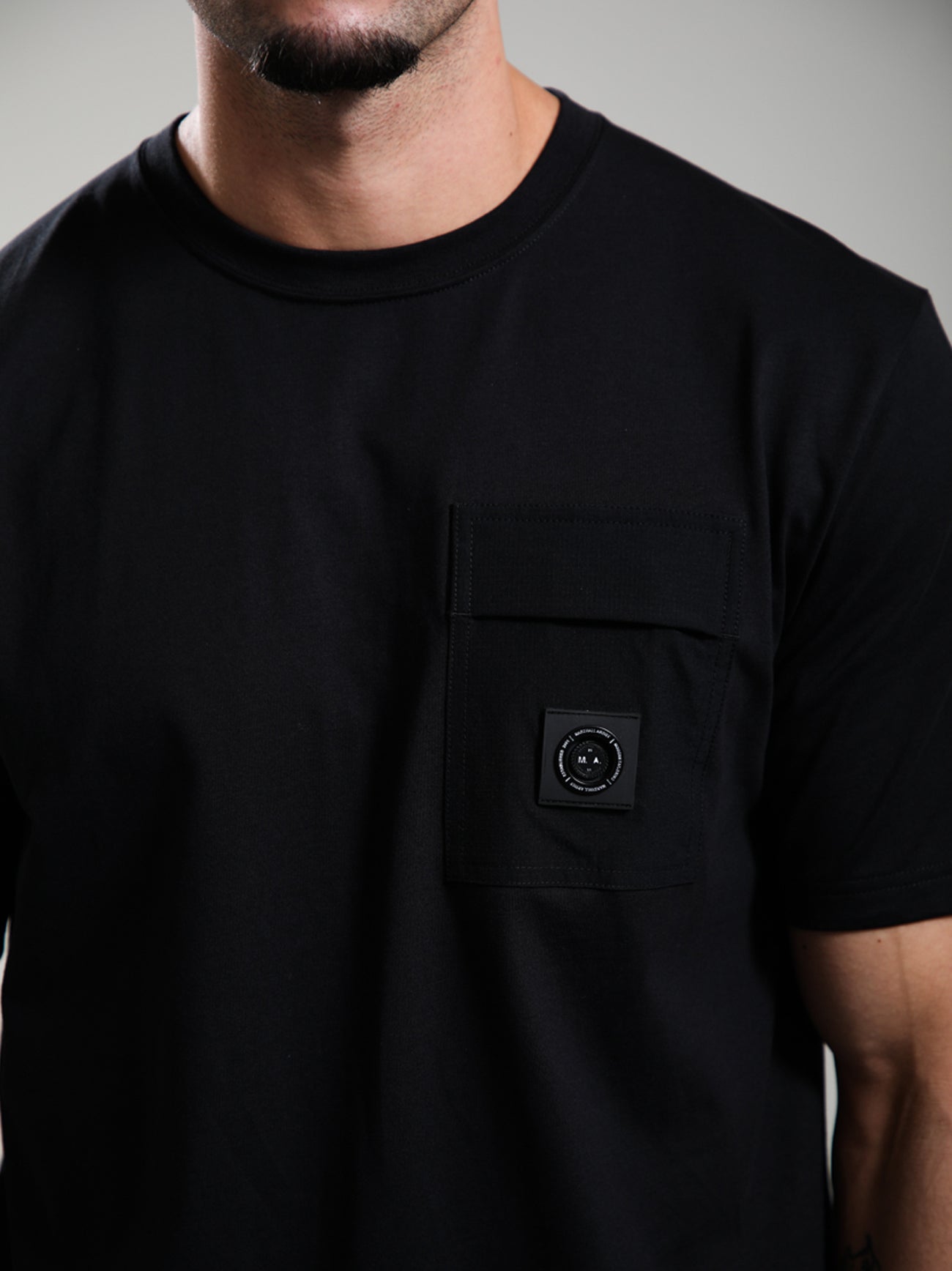 Mens Black Kyoto Pocket T-Shirt